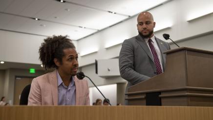 Asm. Bryan listening to testimony