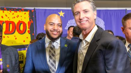 Asm. Bryan with Gov. Newsom