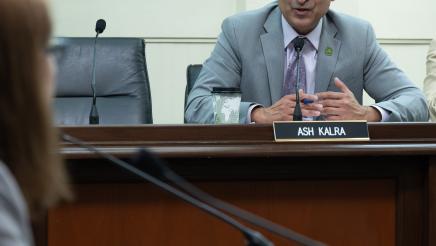 Asm. Kalra speaking to witness