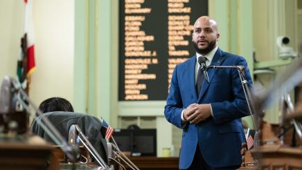Asm. Bryan speaking on the Assembly Floor