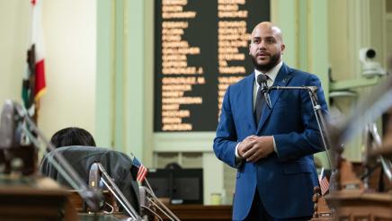 Asm. Bryan speaking on the Assembly Floor