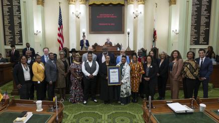 Group photo of Asm. Bryan with honorees and other members