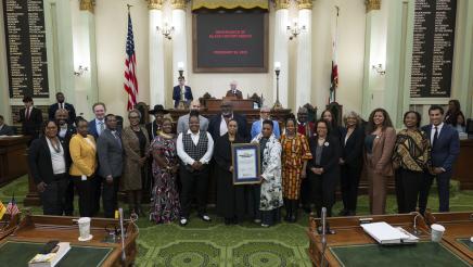 Group photo of Asm. Bryan with honorees and other members